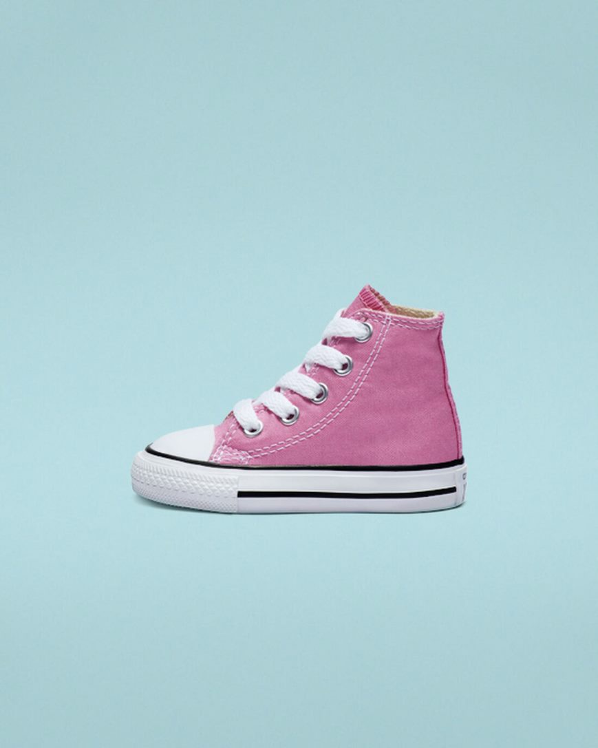 Zapatillas Altas Converse Chuck Taylor All Star Classic Niña Rosas | PE 72E084